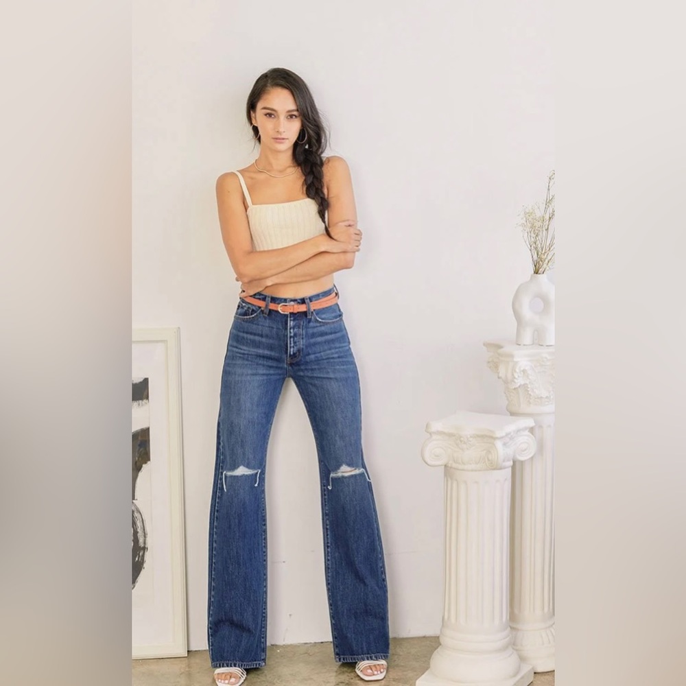 Kancan Ultra High Rise 90’s Flare Jeans